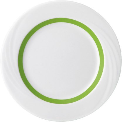 Plate flat round with rim embossed 20cm