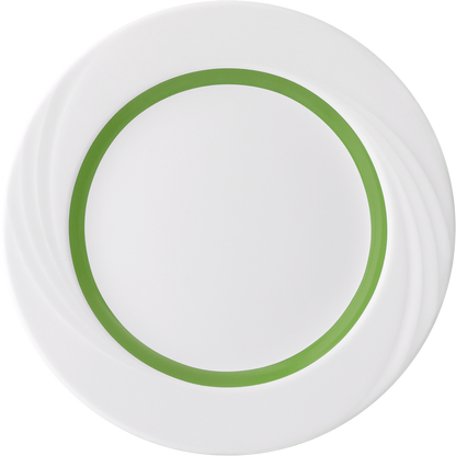 Plate flat round with rim embossed 25cm