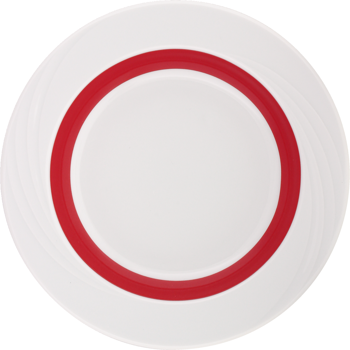 Plate deep round with rim embossed 23cm