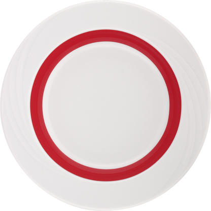 Plate deep round with rim embossed 23cm