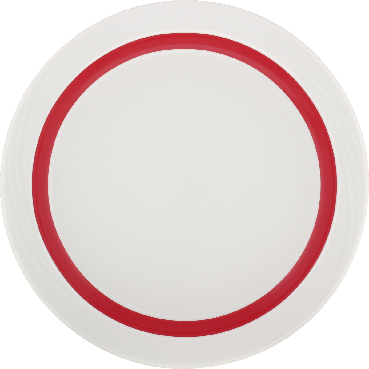 Plate flat round with rim embossed 26cm