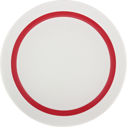 Plate flat round with rim embossed 26cm