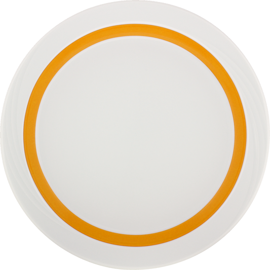 Plate flat round with rim embossed 26cm