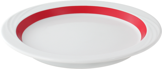 Plate half-deep round embossed 24cm