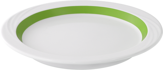 Plate half-deep round embossed 24cm