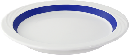 Plate half-deep round embossed 24cm