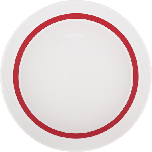 Plate half-deep round embossed 26cm