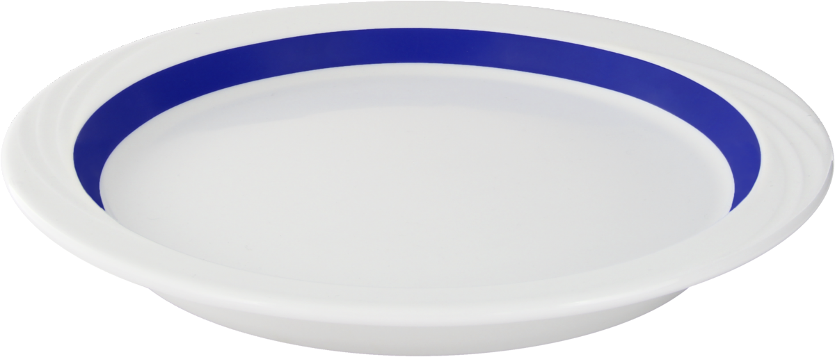 Plate half-deep round embossed 26cm