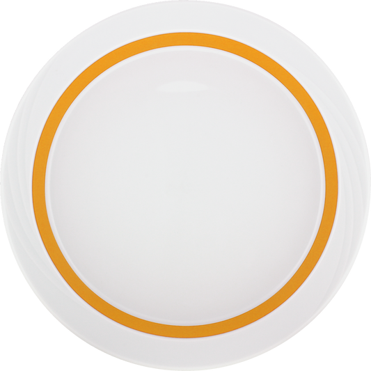 Plate half-deep round embossed 26cm