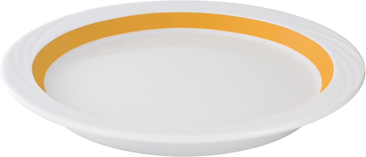 Plate half-deep round embossed 26cm