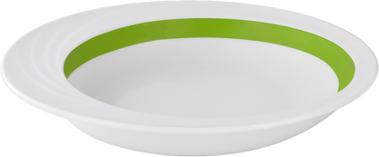 Plate comfort deep round with rim embossed 23cm