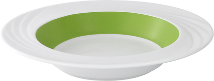 Plate flat round with rim embossed 24cm