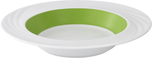 Plate flat round with rim embossed 24cm