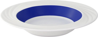 Plate flat round with rim embossed 24cm