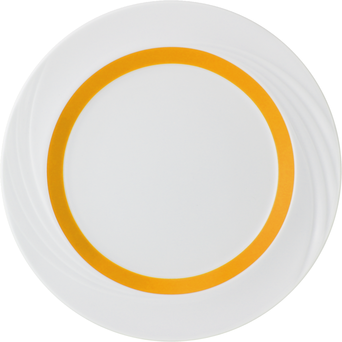 Plate special flat round with rim embossed 24cm