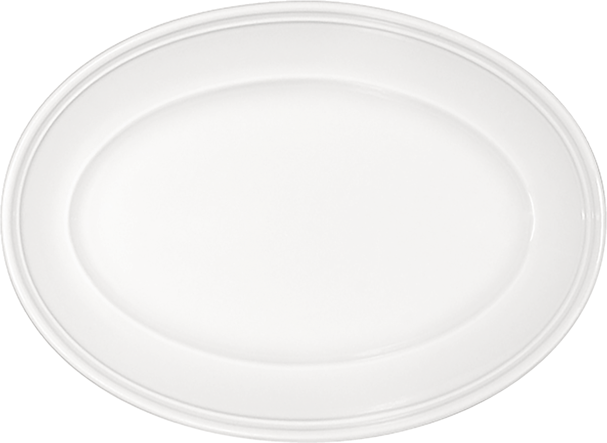Platter oval with steep rim 20x14cm