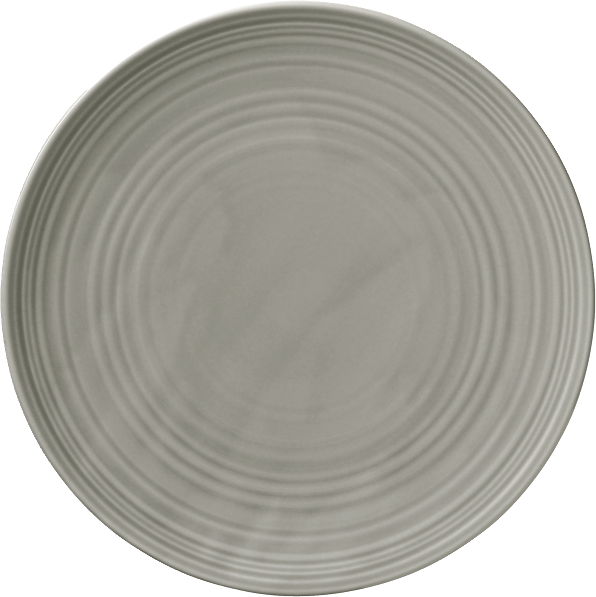 Plate flat round coupe structure GRAY 17cm