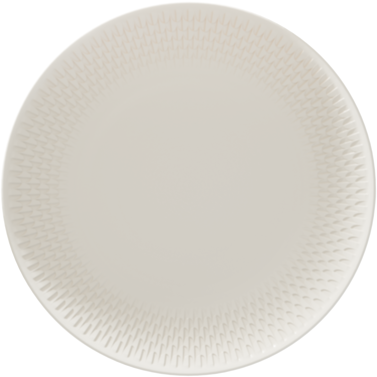 Plate flat coupe embossed 24cm