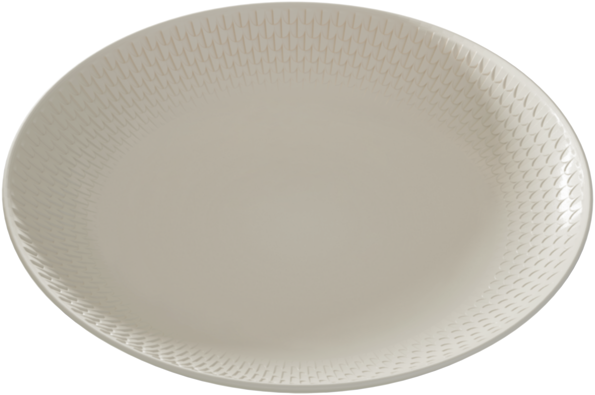 Plate deep coupe embossed 24cm