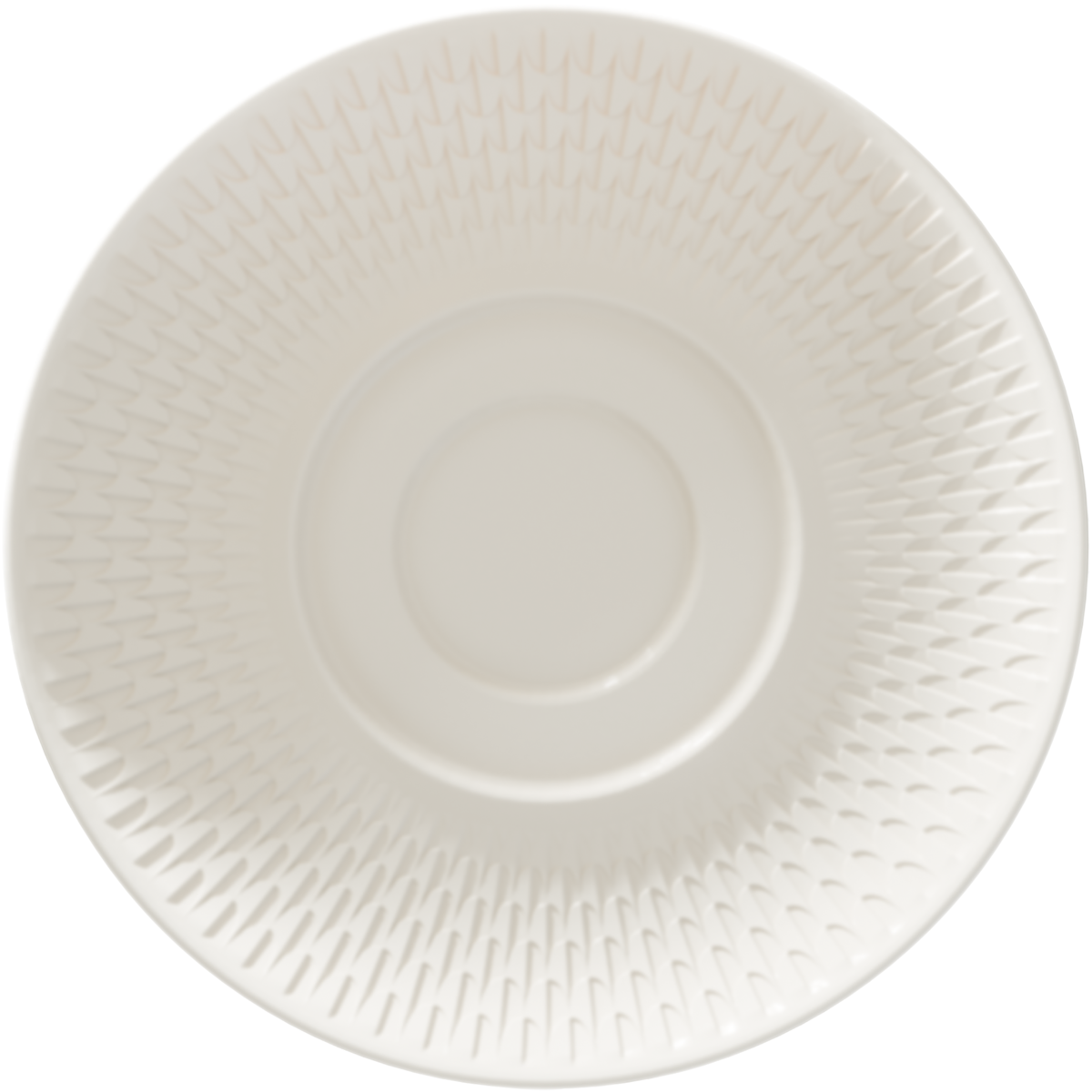 Saucer w. double well embossed 16cm