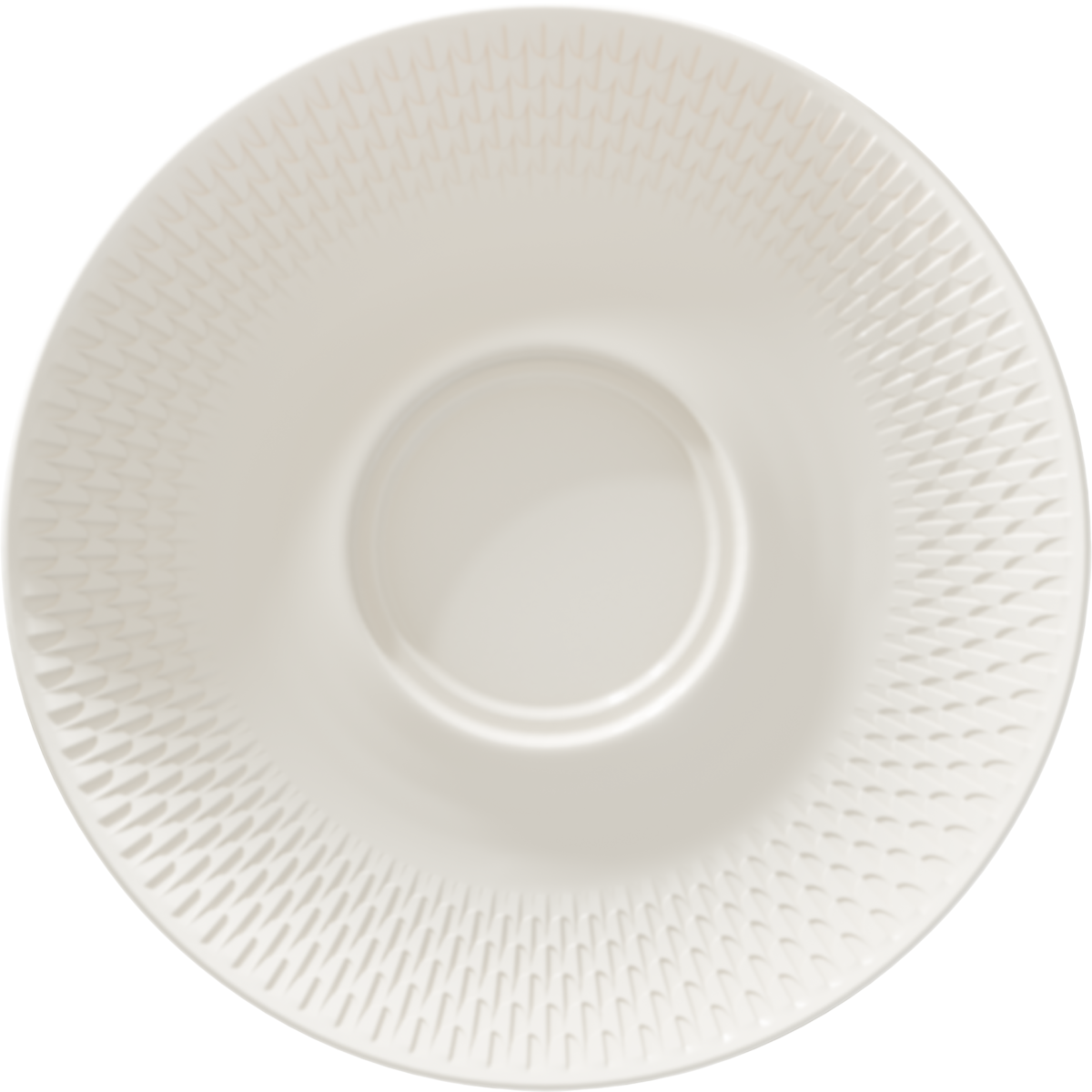 Saucer w. double well embossed 21cm