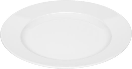 Plate flat round with rim 27cm