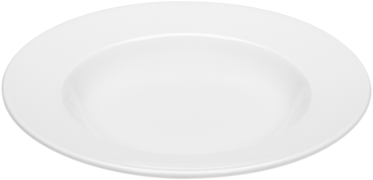 Plate deep round with rim 27cm
