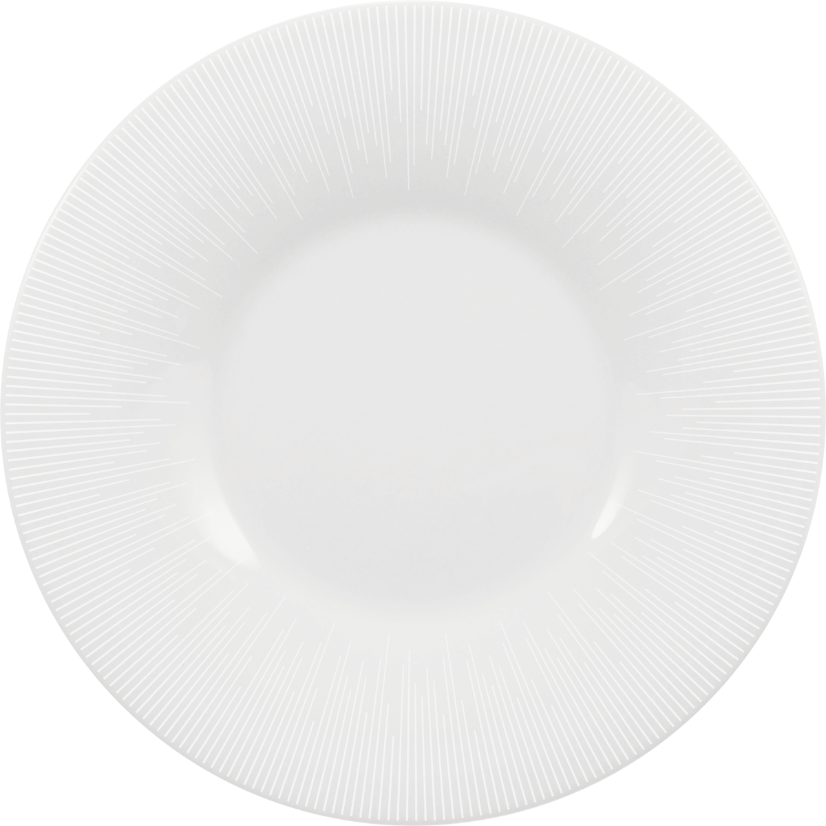 Plate flat round with rim 17cm STRIPES