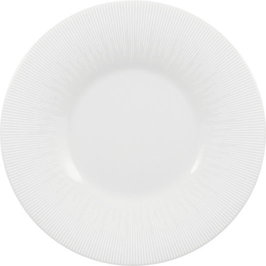 Plate flat round with rim 17cm STRIPES