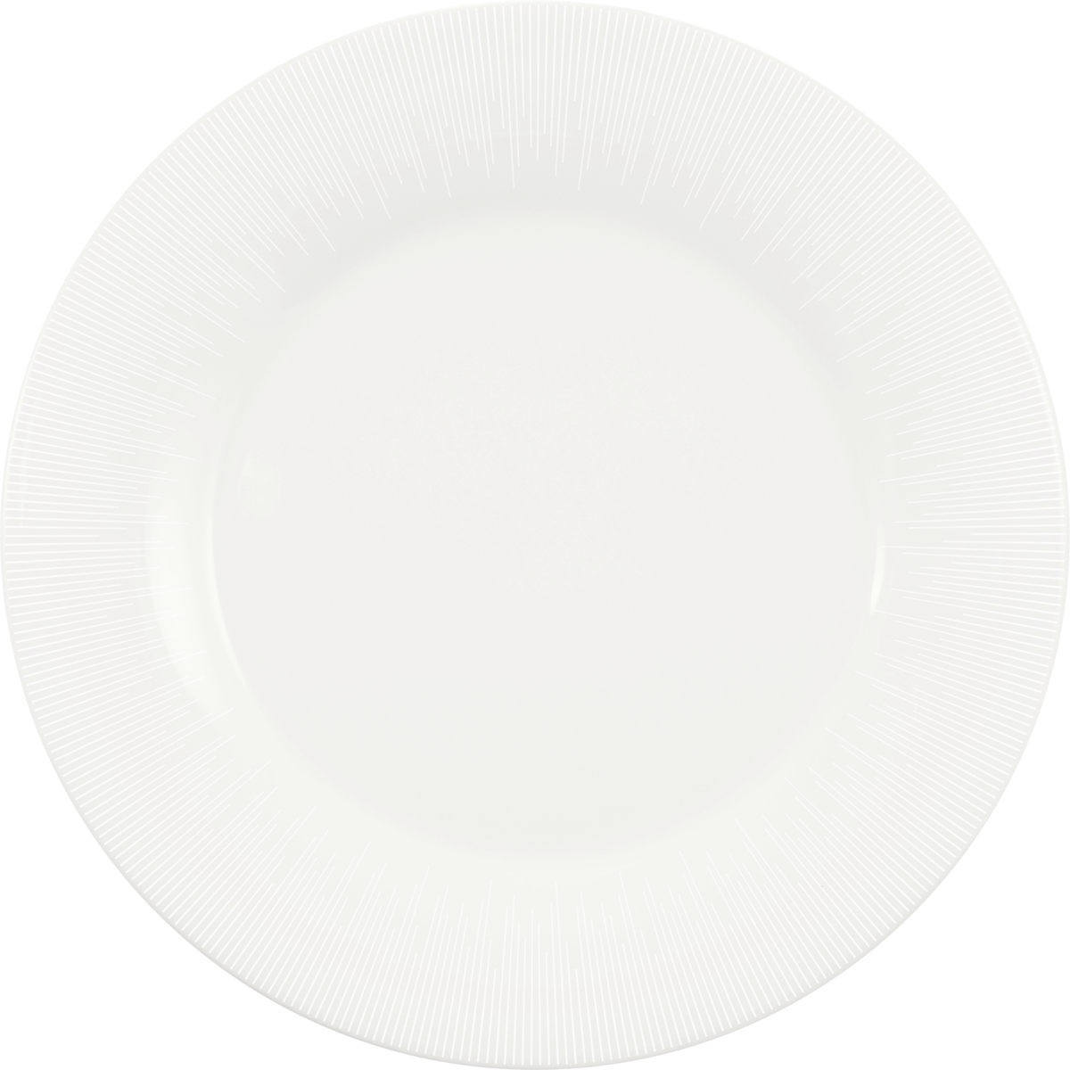 Plate flat round with rim 23cm STRIPES