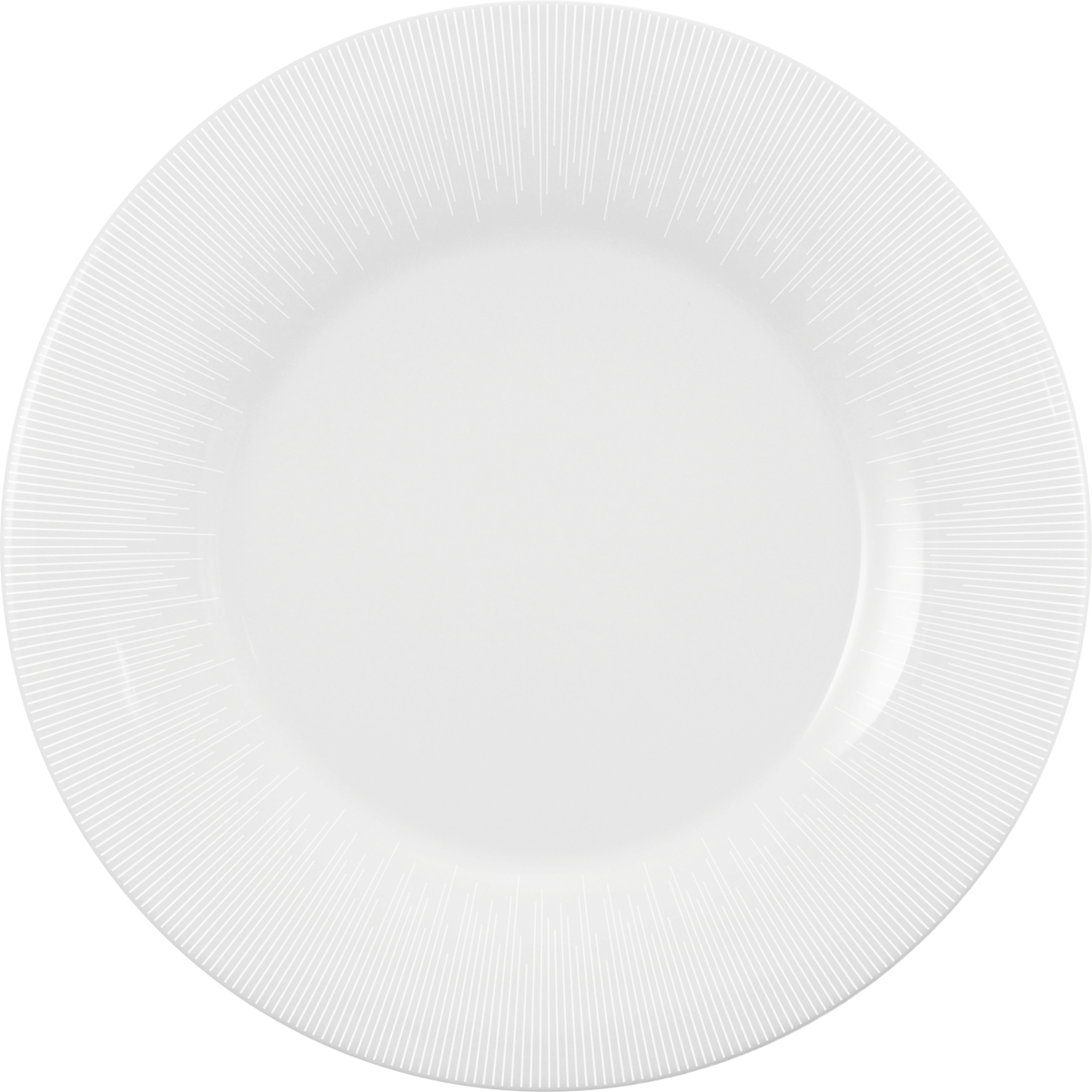 Plate flat round with rim 27cm STRIPES