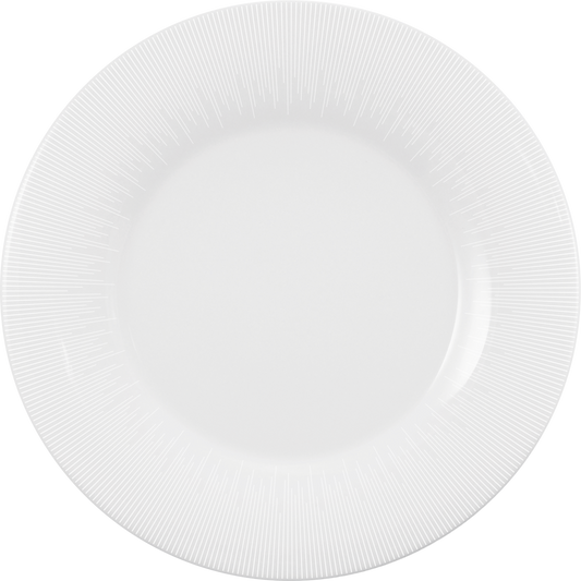 Plate flat round with rim 27cm STRIPES