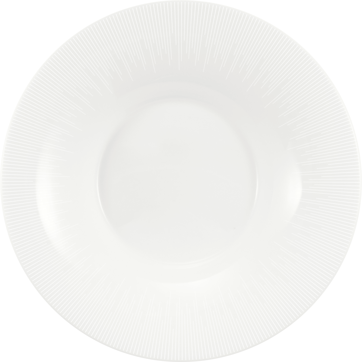 Plate deep round with rim 20cm STRIPES