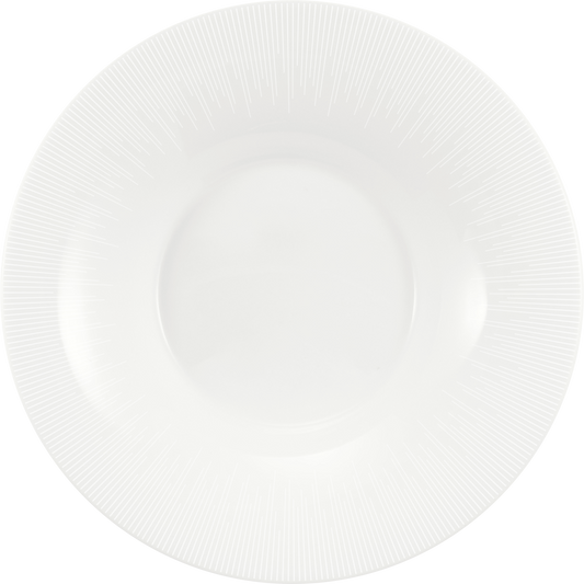 Plate deep round with rim 20cm STRIPES