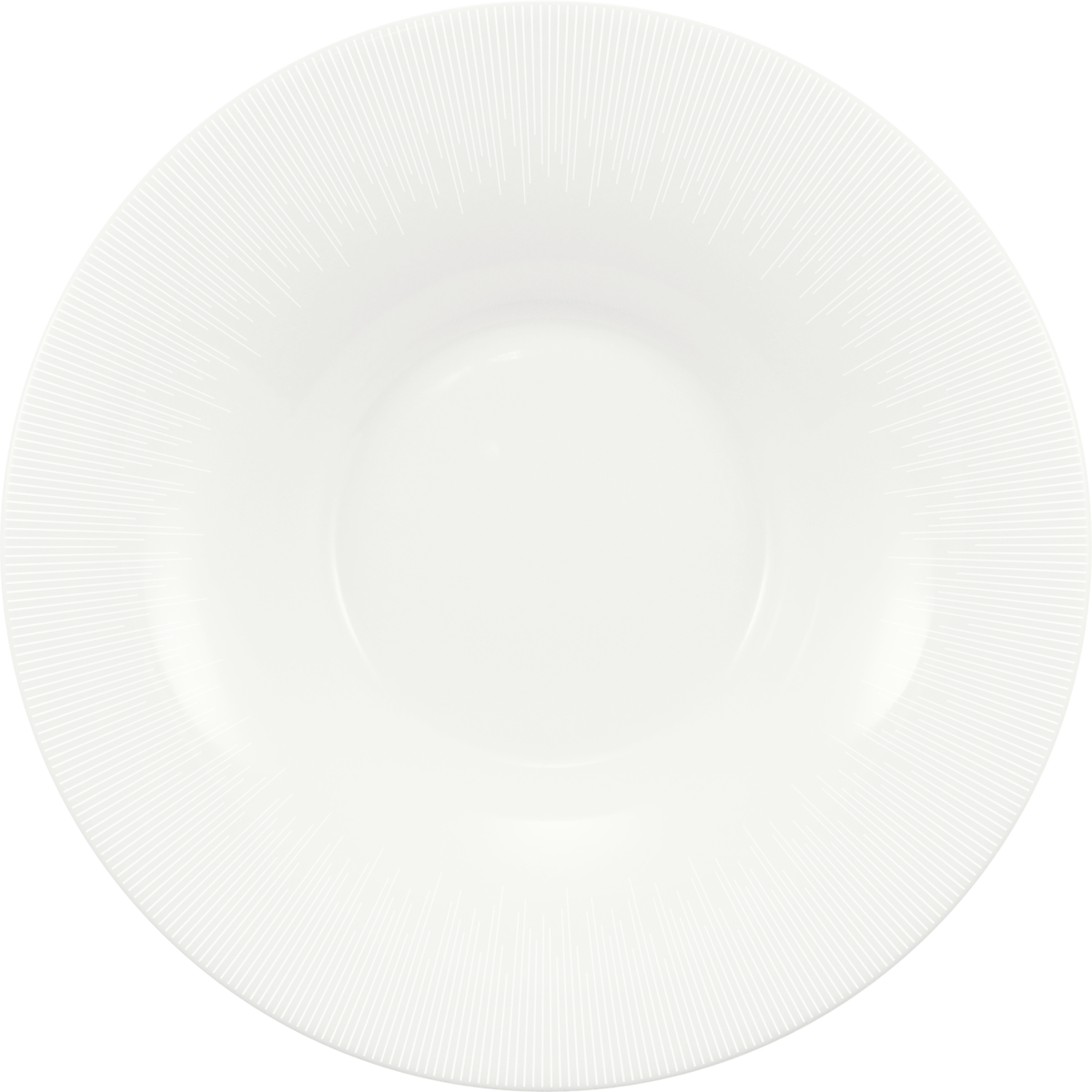 Plate deep round with rim 24cm STRIPES