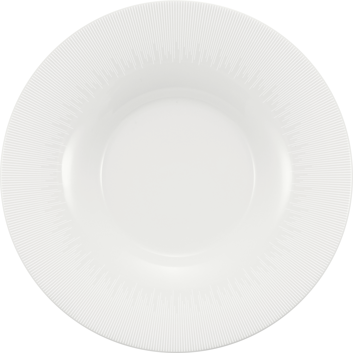 Plate deep round with rim 28cm STRIPES