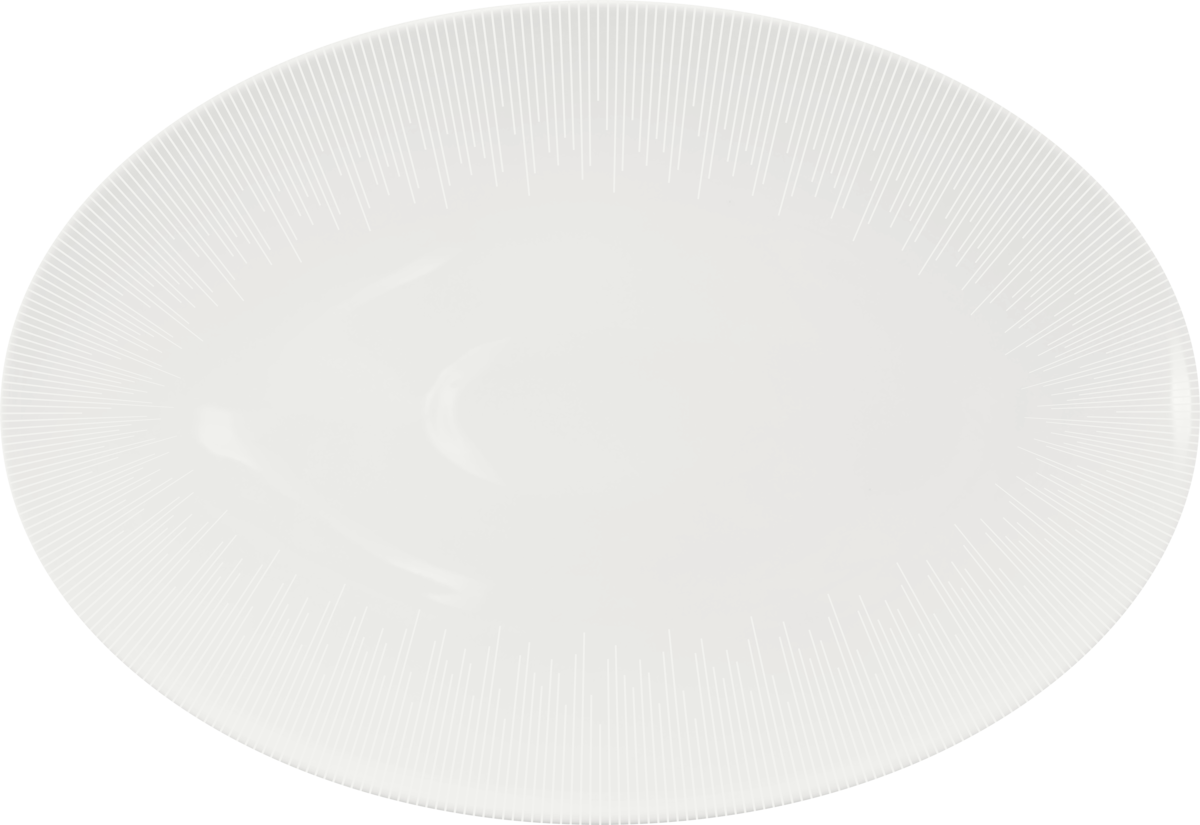 Platter oval coupe 33x23cm STRIPES