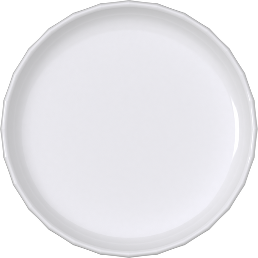 Plate flat round 15cm