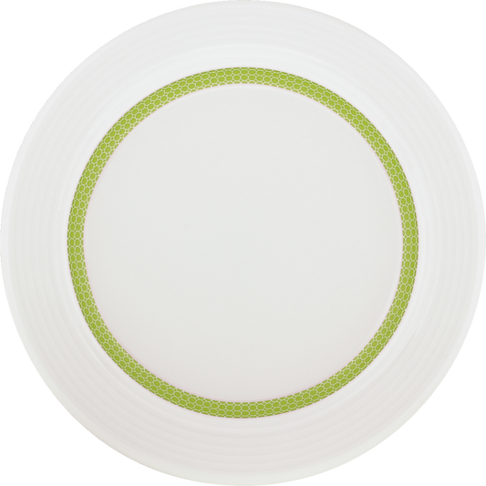 Plate flat round with rim embossed 20cm