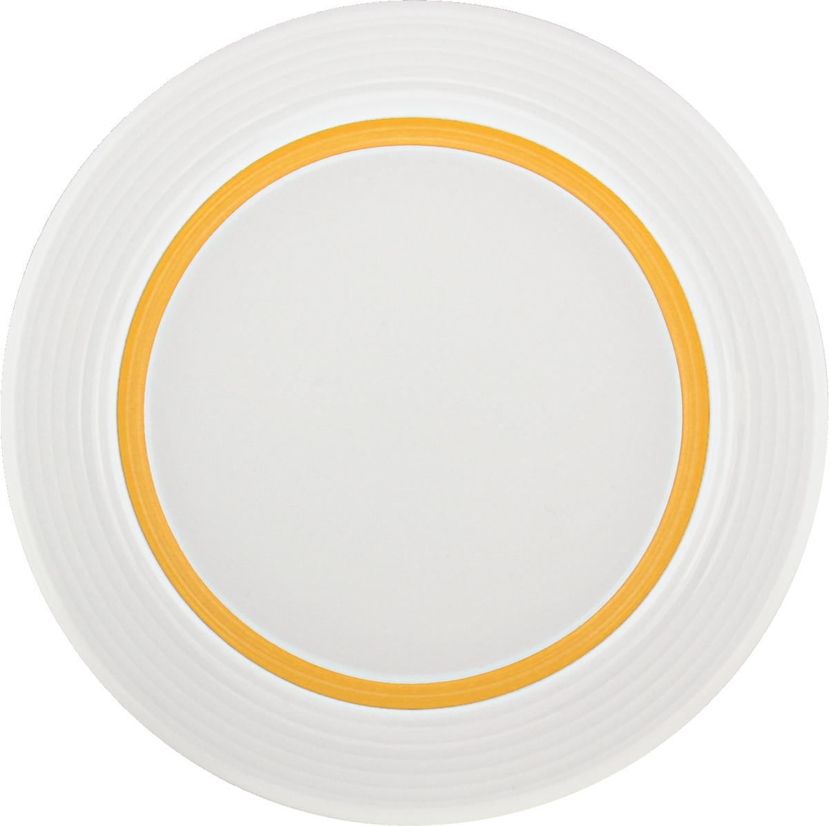 Plate flat round with rim embossed 20cm