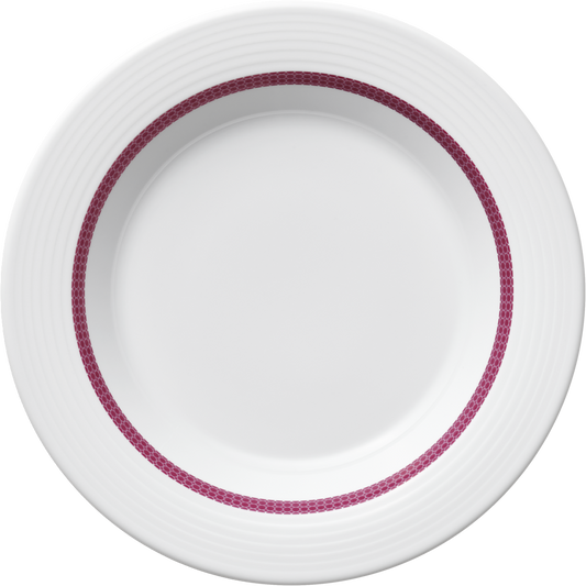 Plate special deep round with rim embossed 23cm