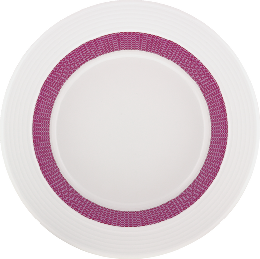 Plate special deep round with rim embossed 23cm