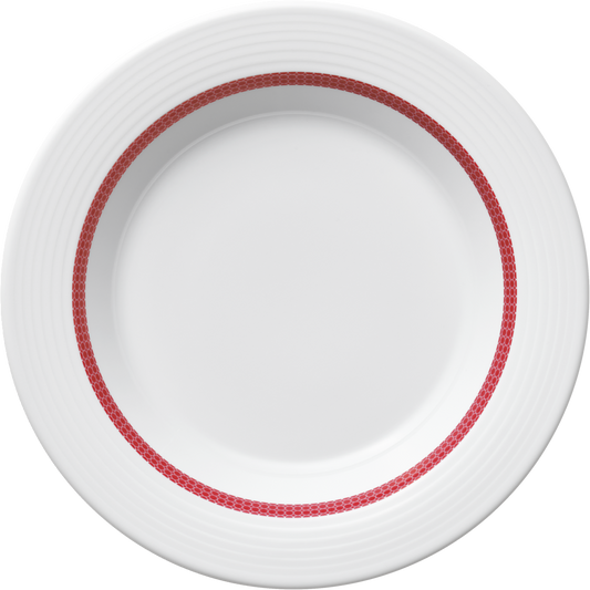 Plate special deep round with rim embossed 23cm