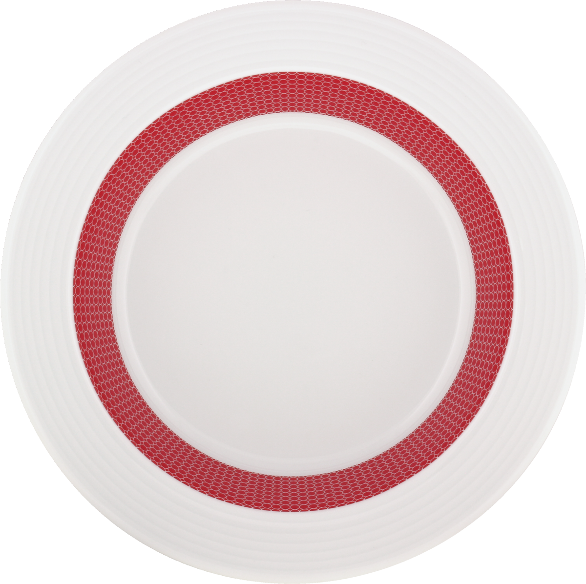 Plate special deep round with rim embossed 23cm