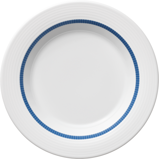 Plate special deep round with rim embossed 23cm