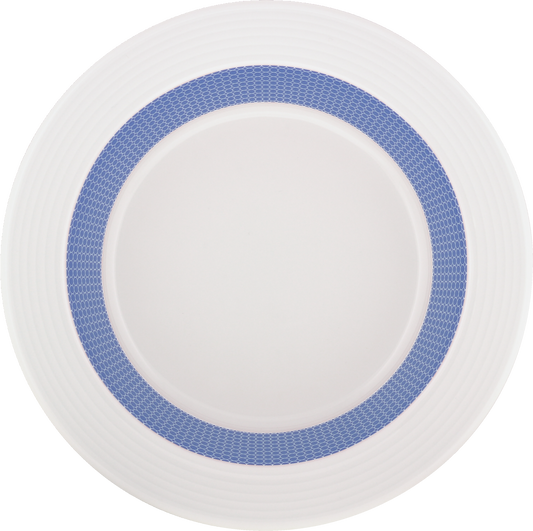 Plate special deep round with rim embossed 23cm