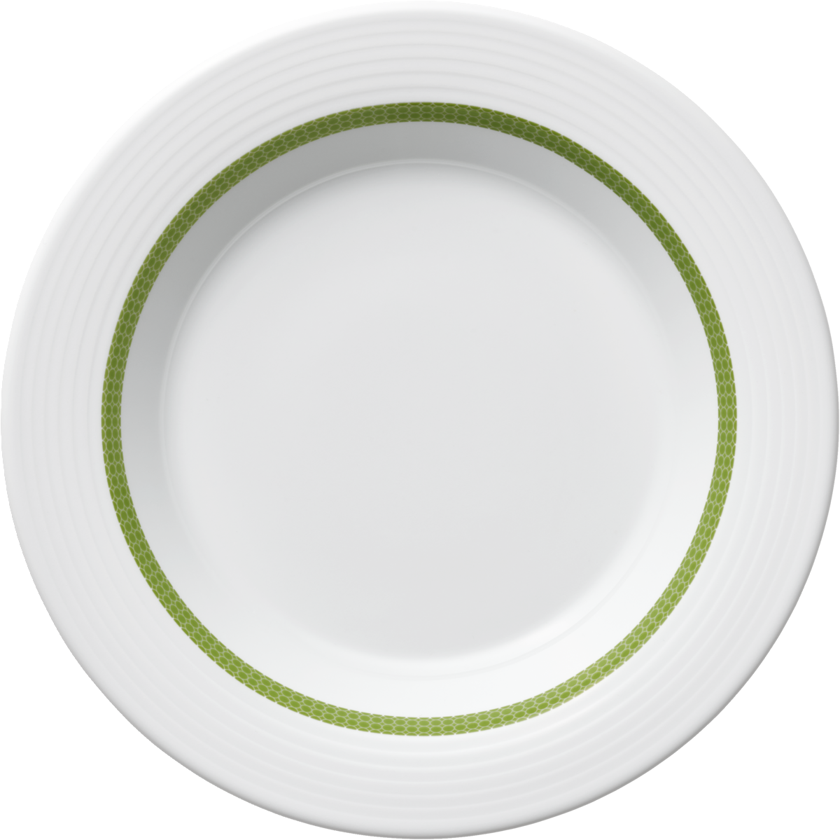 Plate special deep round with rim embossed 23cm