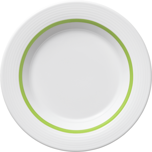 Plate special deep round with rim embossed 23cm