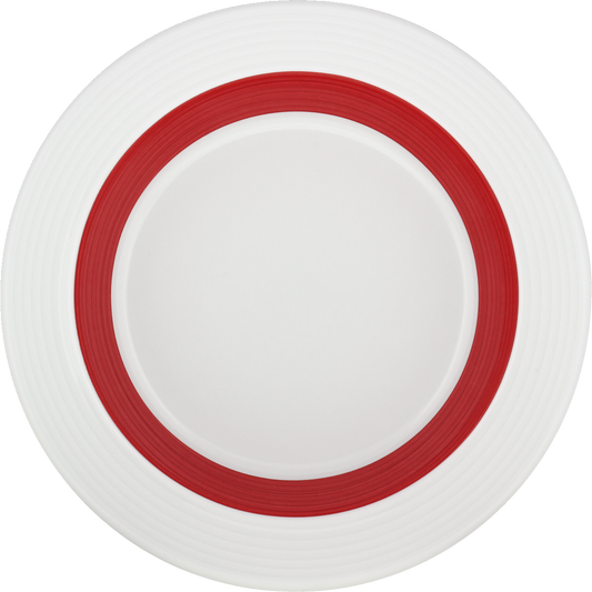 Plate special deep round with rim embossed 23cm