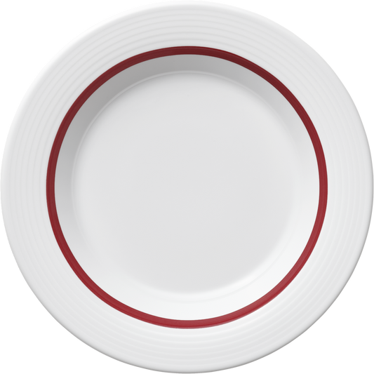 Plate special deep round with rim embossed 23cm